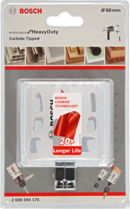 Bosch 68 mm carbide hole saw.