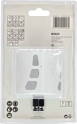 Bosch 70 mm carbide hole saw.