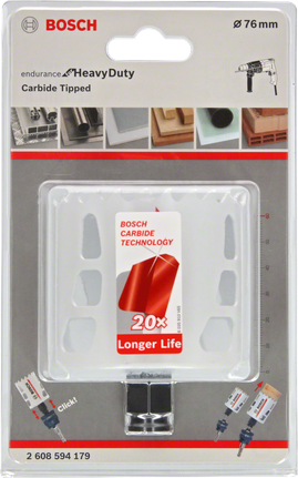 Bosch 76 mm carbide hole saw.