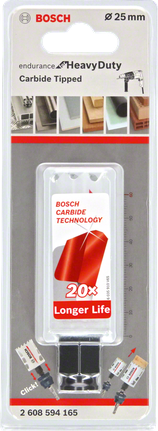 Bosch 25 mm carbide hole saw.