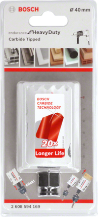 Bosch 40 mm carbide hole saw.