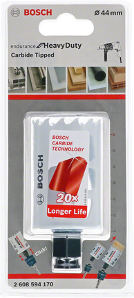 Bosch 44 mm carbide hole saw.