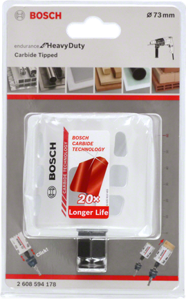 Bosch 73 mm carbide hole saw.