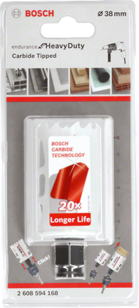 Bosch 38 mm heavy duty carbide hole saw.