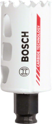 Bosch carbide technology hole saw for metal cutting.