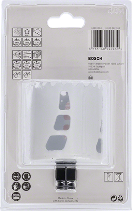 Bosch 64 mm carbide hole saw.