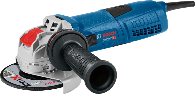 Bosch GWX 13-125 S angle grinder with X-LOCK system.