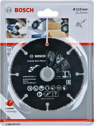 Bosch 115mm carbide multi wheel cutting disc.