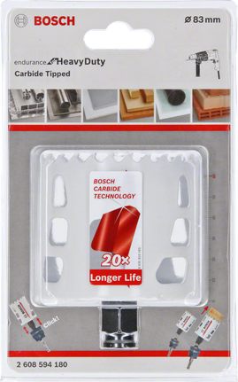 Bosch 83 mm carbide hole saw.