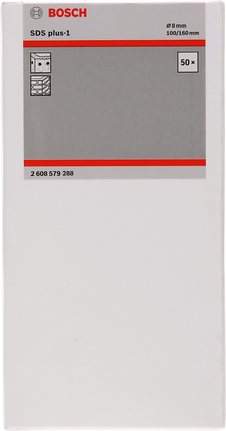 Bosch SDS plus-1 8mm 50-piece set.