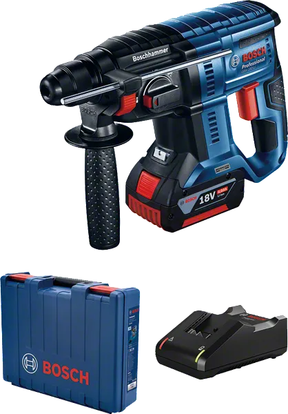 Cordless rotary hammer drill set.