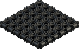 Rubber mat.