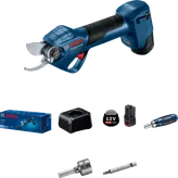 Bosch Pro Pruner cordless electric secateur set.