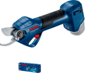 Bosch Pro Pruner cordless secateur for cutting branches.