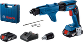 Bosch GTB 185-LI cordless drywall screwdriver set.