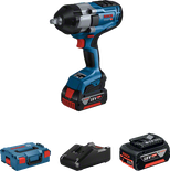 Bosch GDS 18V-1000 cordless impact wrench set.