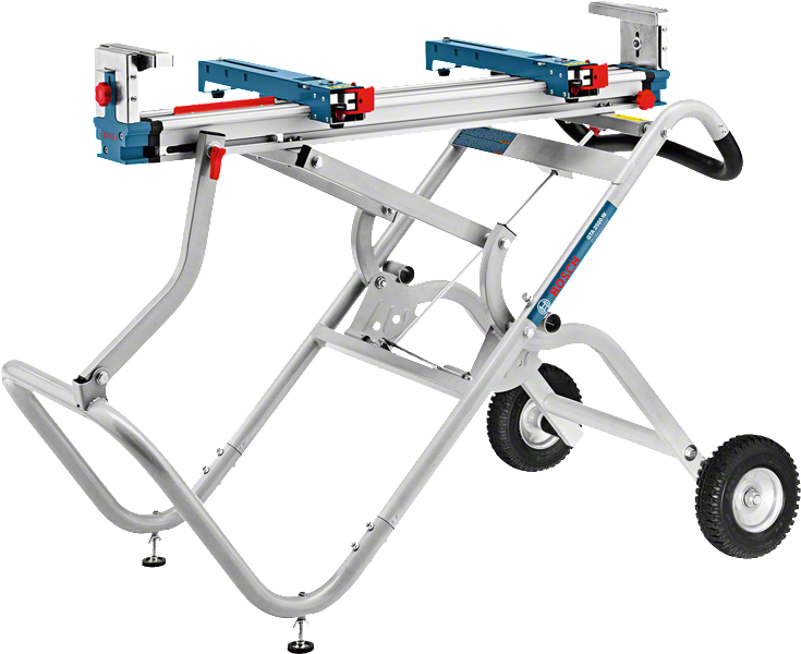 Bosch GTA 2500 W mitre saw stand with wheels.