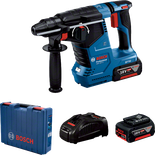 Cordless Bosch hammer drill set.