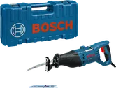 Bosch GSA 1100 E reciprocating saw with case.