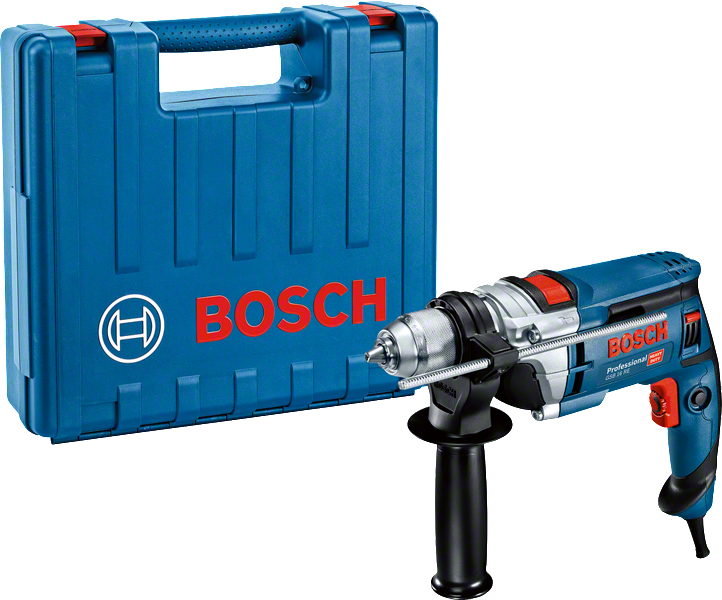 Bosch GSB 16 RE impact drill with carrying case.