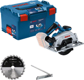 Bosch GKS 185-LI cordless circular saw set.