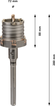 Bosch PRO SDS max-5 Core Cutter, 72 mm diameter.