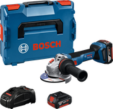 Bosch 18V cordless angle grinder set.
