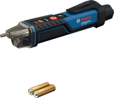 Bosch GVD 1000-1 voltage detector with two AAA batteries.
