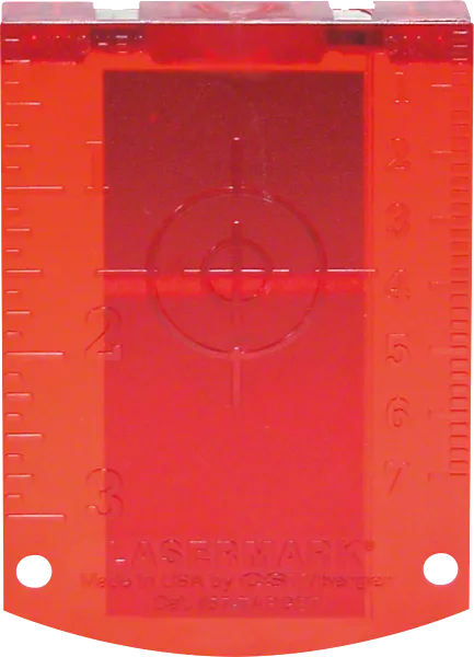 Bosch laser target red for precise alignment tasks.
