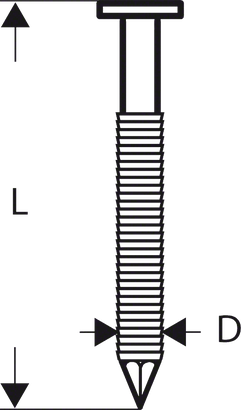 Bosch round head screw with grooves for secure fastening.