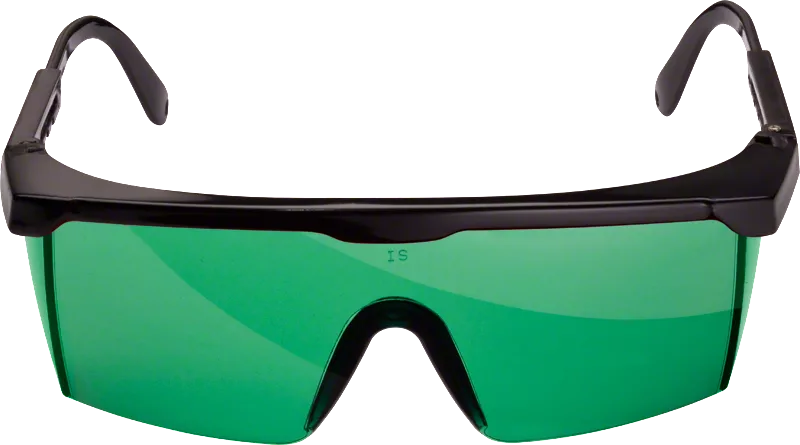 Bosch laser goggles, green-tinted for laser viewing.
