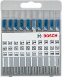 Bosch 10-piece jigsaw blade set for cutting metal.