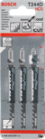 Bosch jigsaw blade T 244 D for fast wood cutting.