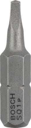 Bosch screwdriver bit Extra Hard R1 25mm for hex shank.