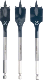 Bosch 3-piece SelfCut Speed spade bit set 20 22 25 mm.