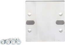 Bosch reversible planer blade with four mounting screws.
