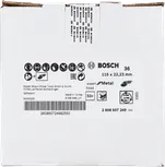 Bosch fibre sanding disc R444 for metal, 115 mm diameter.