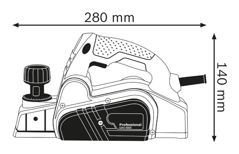 Planer dimensions.