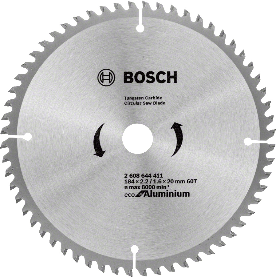 Bosch circular saw blade Eco for Aluminium 184 mm.