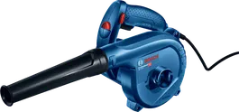 Bosch GBL 800 E blower with dust extraction feature.