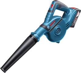 Bosch GBL 18V-120 cordless blower, 18V battery.