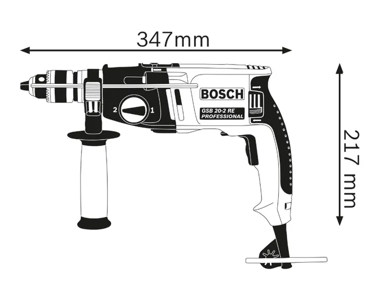 Drill dimension diagram.