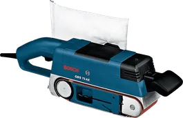 Bosch GBS 75 AE belt sander with dust bag.