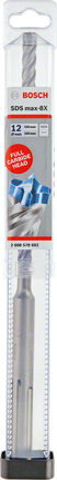 Bosch SDS max-8X hammer drill bit with carbide head.