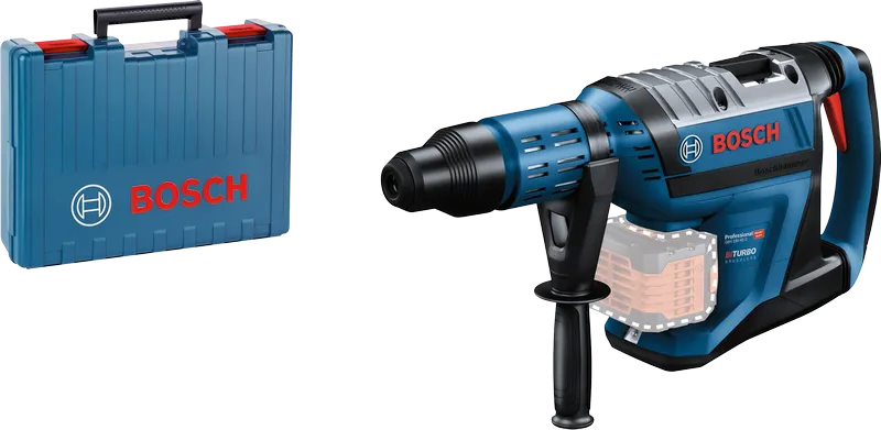 Bosch GBH 18V-45 C rotary hammer with carrying case.