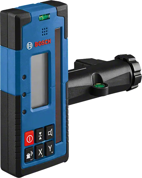 Bosch LR 60 laser receiver with mounting clamp.