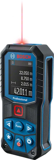 Bosch GLM 50-22 laser measure with digital display.