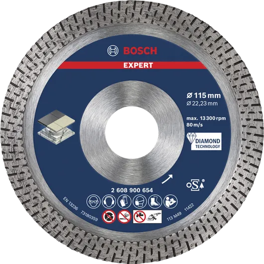 Bosch EXPERT HardCeramic Diamond Cutting Disc 115mm.