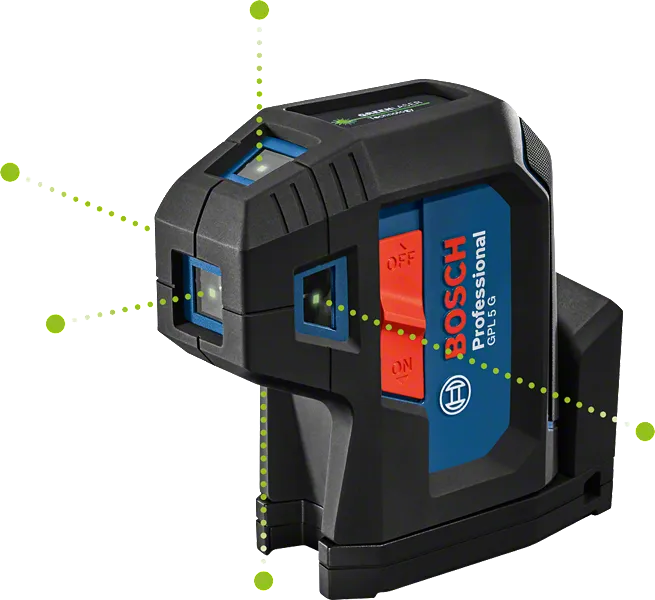 Bosch GPL 5 G point laser with self-levelling.
