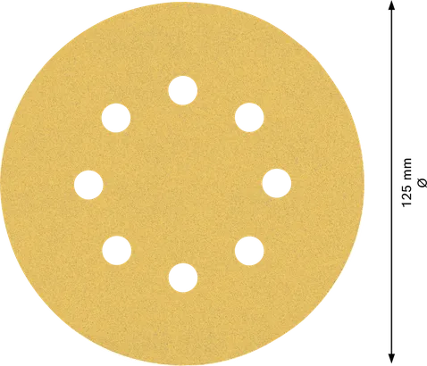 Bosch EXPERT C470 sandpaper disc 125mm 8-hole G120.